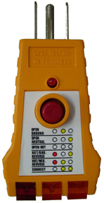 Click image to enlarge - GFI Receptacle Tester