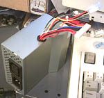 Rear view of Power Supply