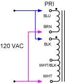 120VAC Primary Wiring